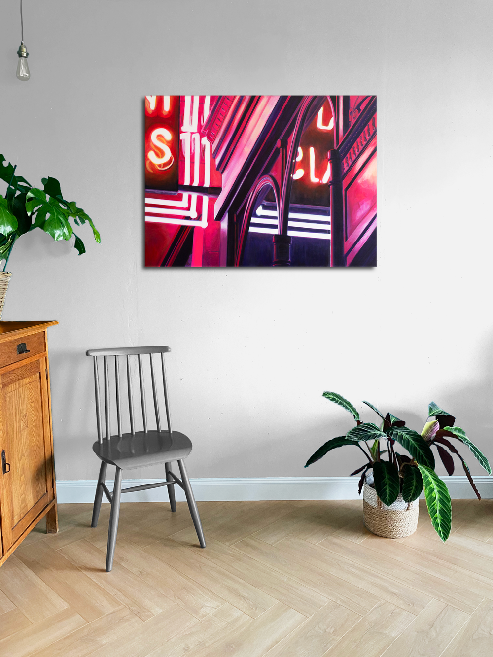 Retrograde 2019, preview on a wall