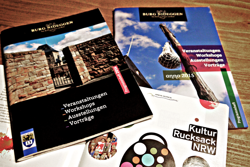 Veranstaltungskalender in Buchform für die Burg Nideggen