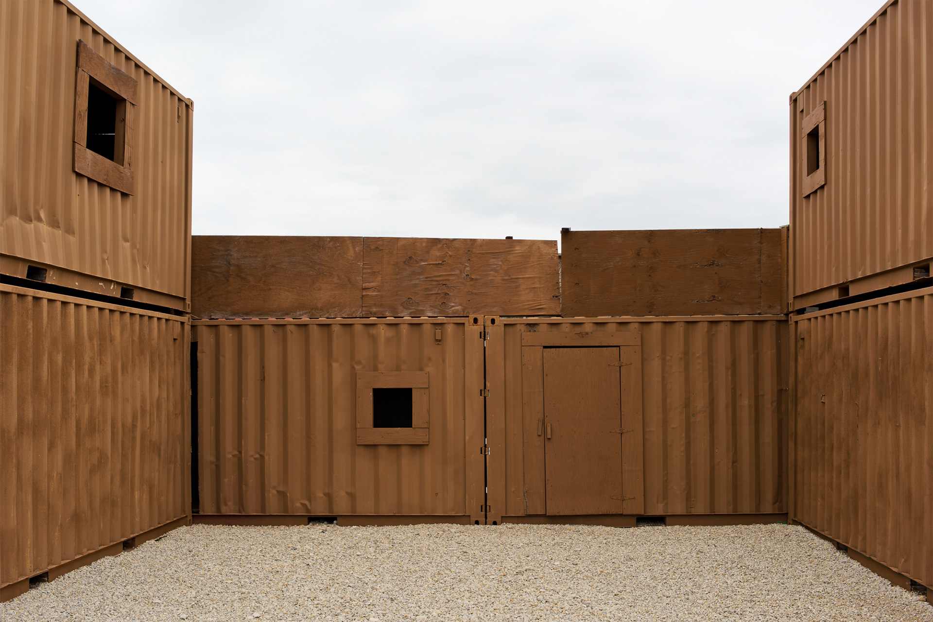 Courtyard, Live Fire Village #4, Fort Riley, Kansas