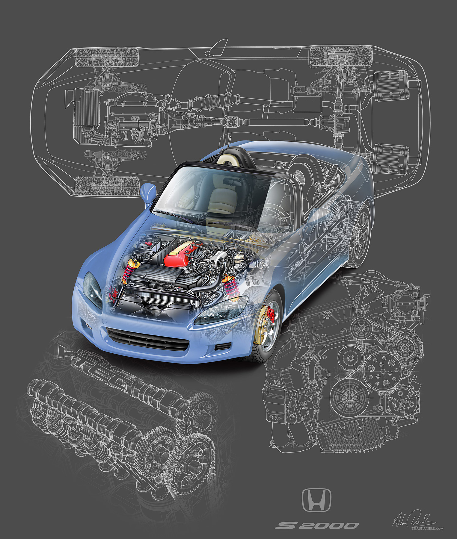 Honda S2000 Sazuka Blue