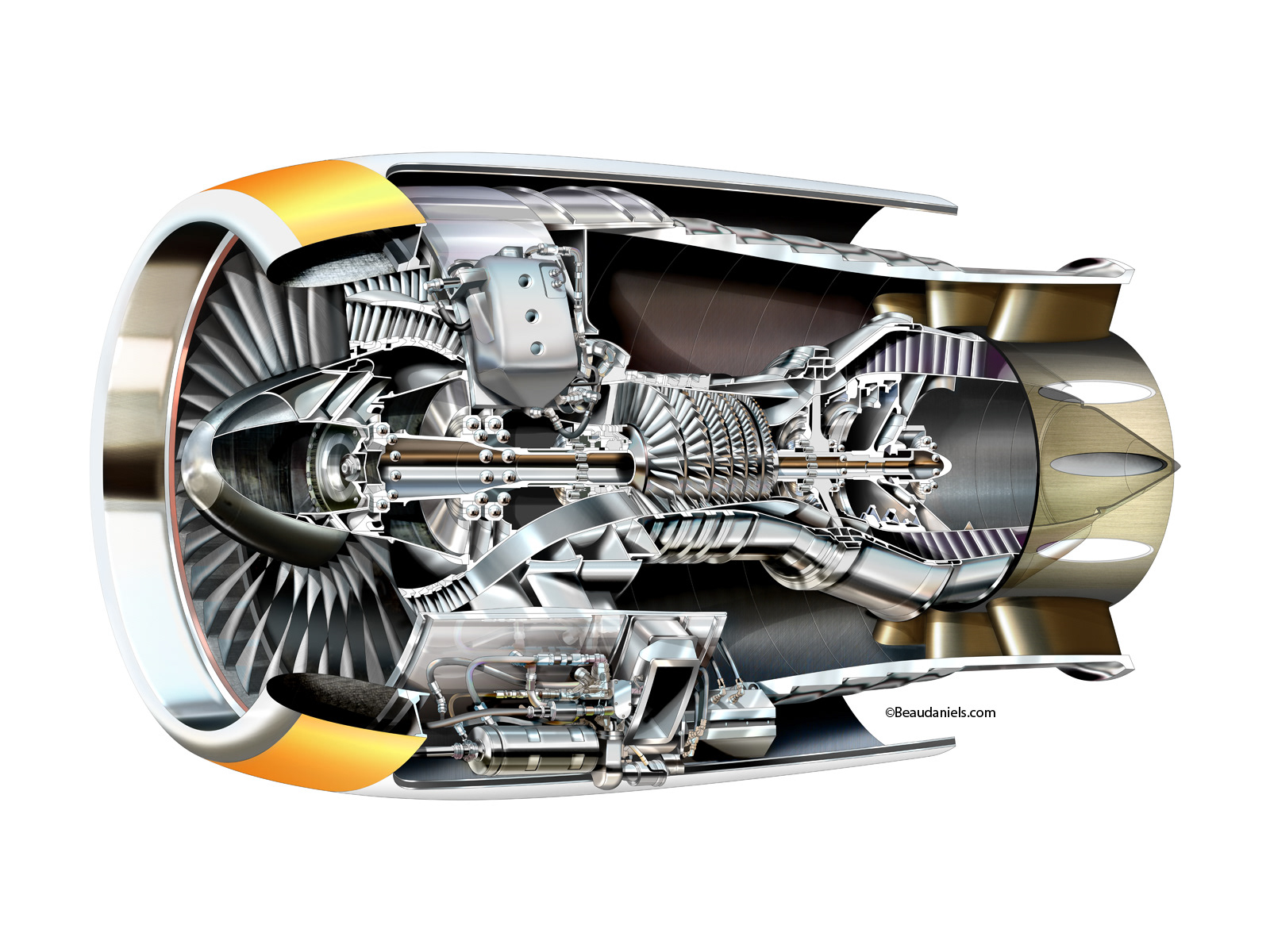 Technical illustration, Beau and Alan Daniels. - Aviation technical