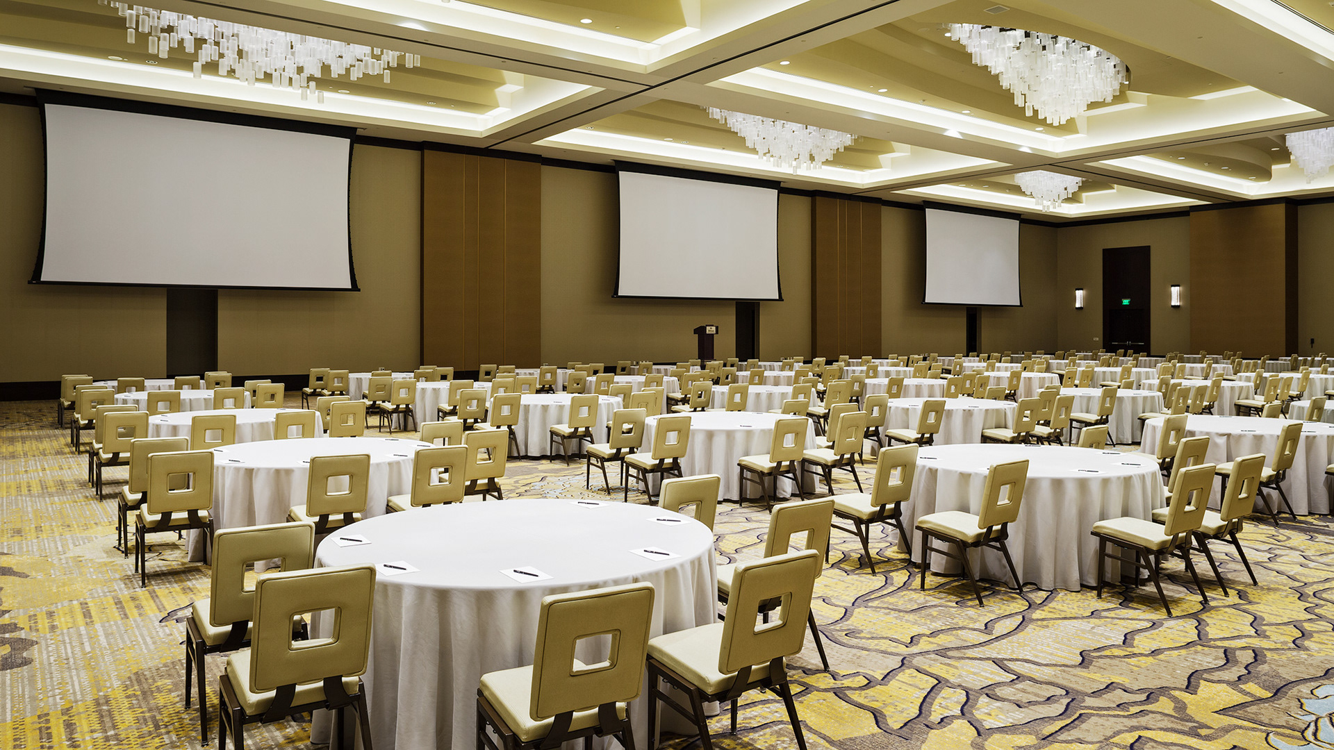 Hospitality photography of Hilton Granite Park hotel ballroom