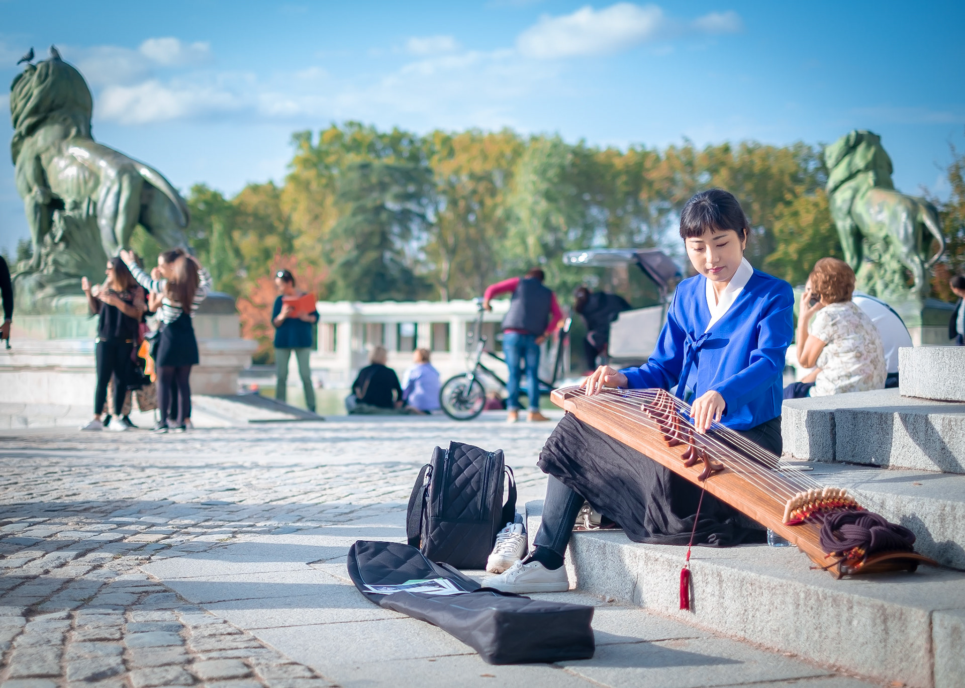 Busker in Madrid - Lifestyle Photography