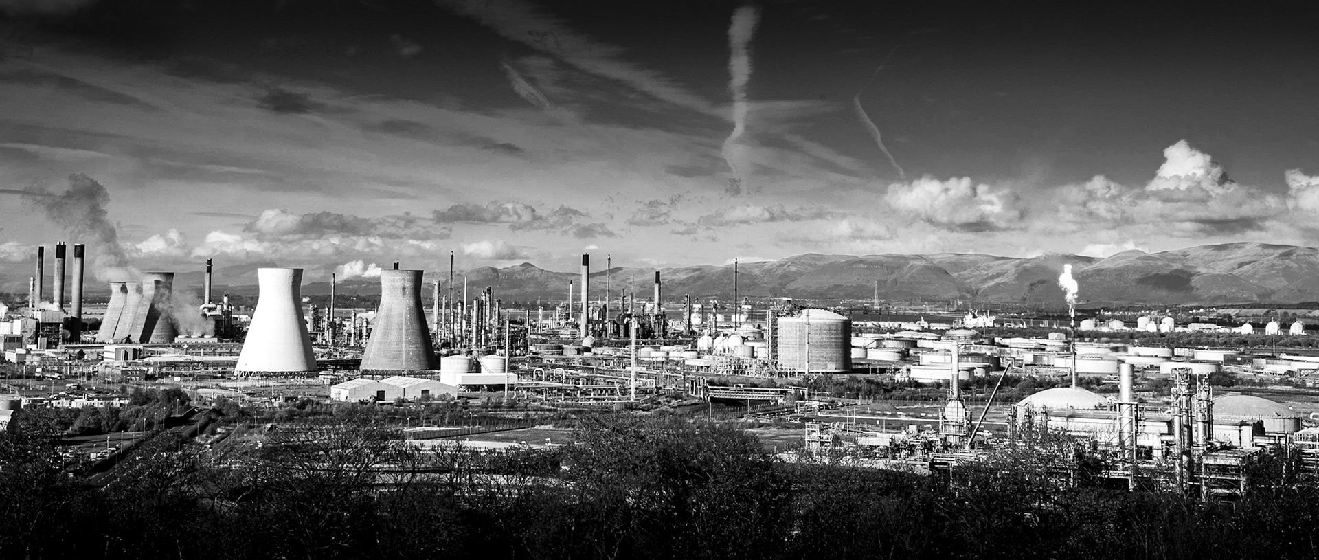 INEOS Grangemouth - Industrial Landscape Photography - Black & White