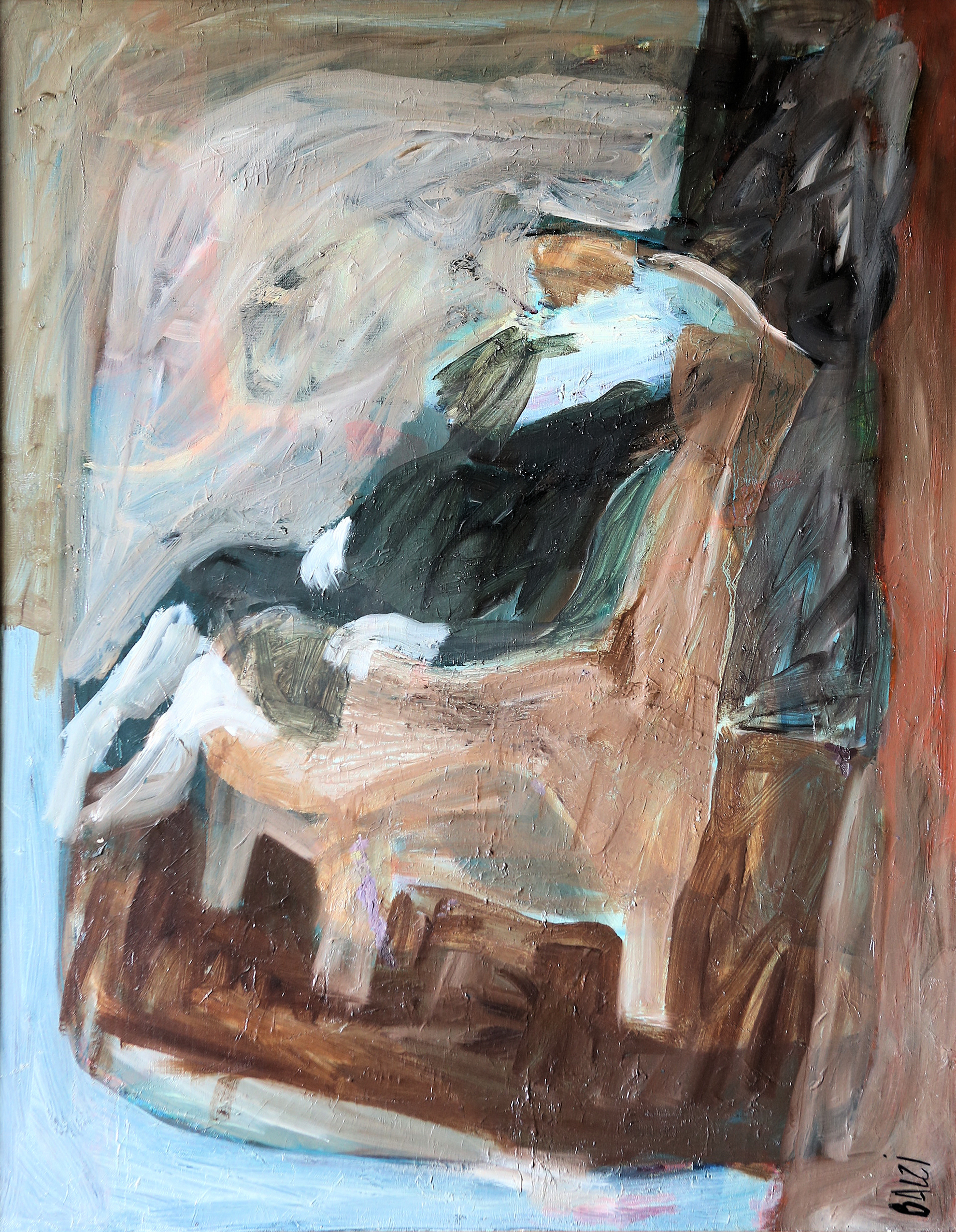 n.85 "Marina Pregnant" Oil on canvas  Year:1964  73 x 91cm