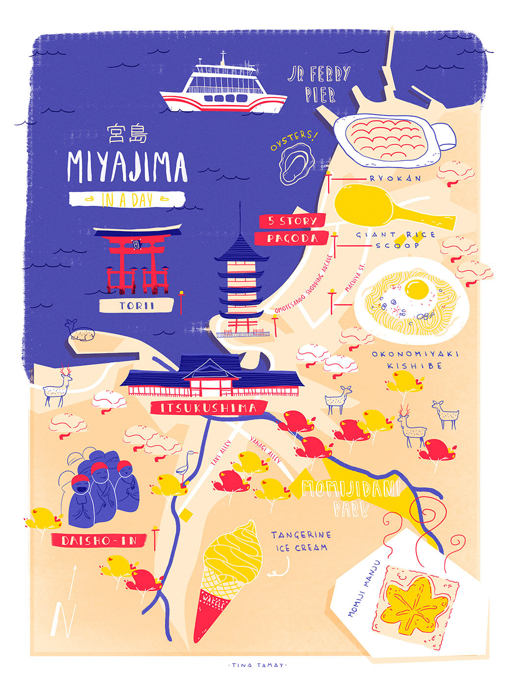 Miyajima map