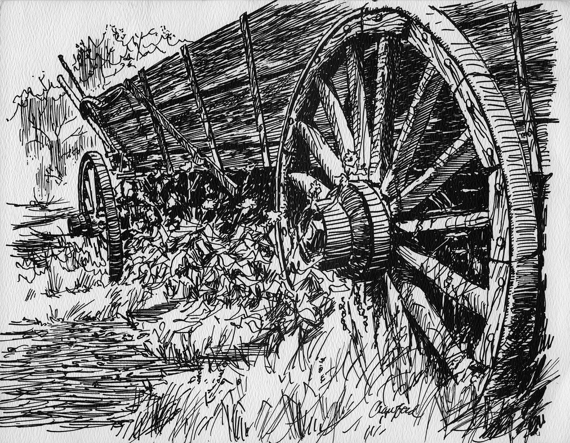 Pen & ink drawing