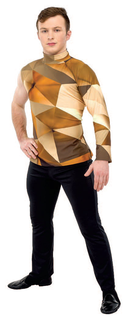 Mock T Single Sleeve Male Top, stock pants