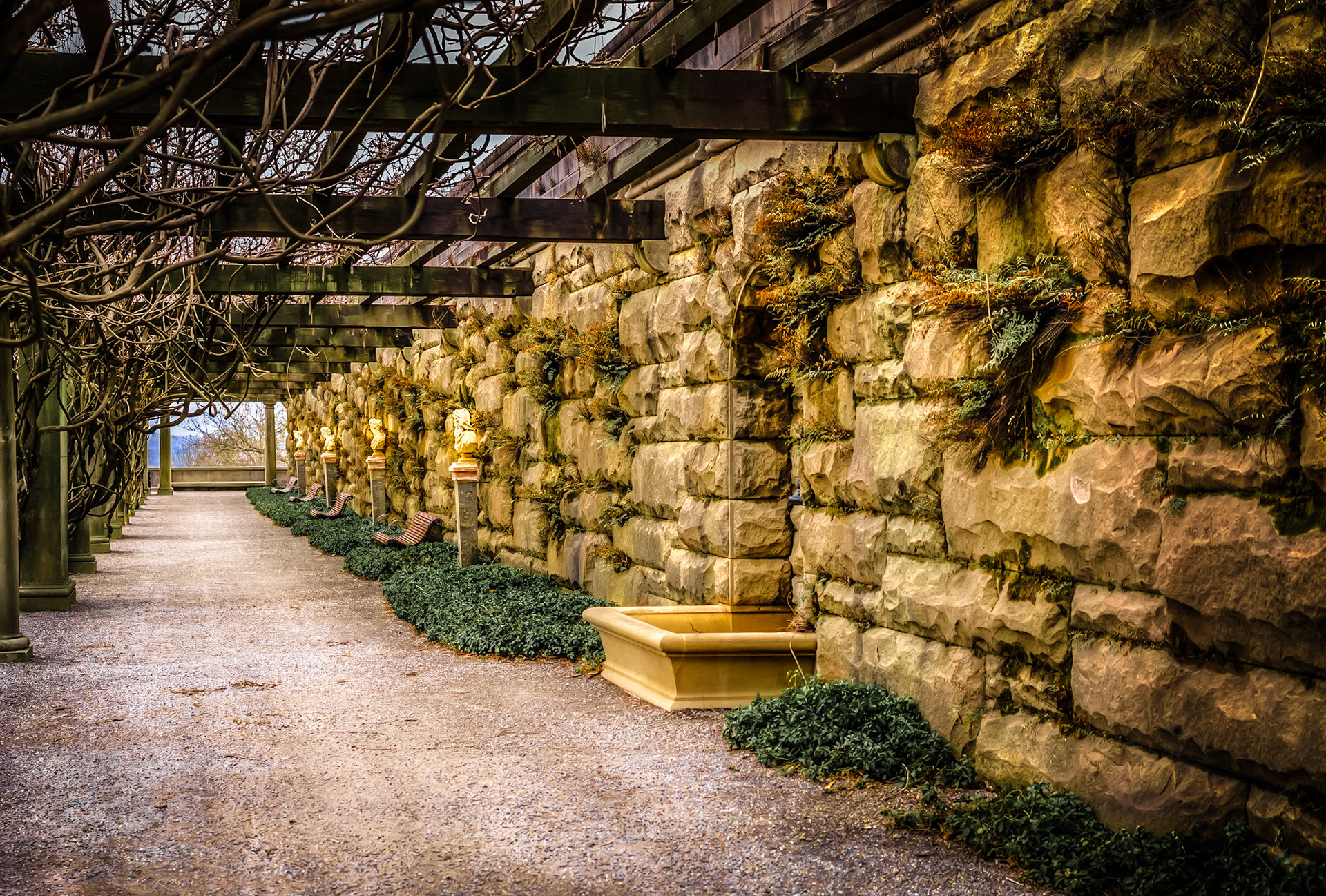 Walkway Below South Terrace at Biltmore House