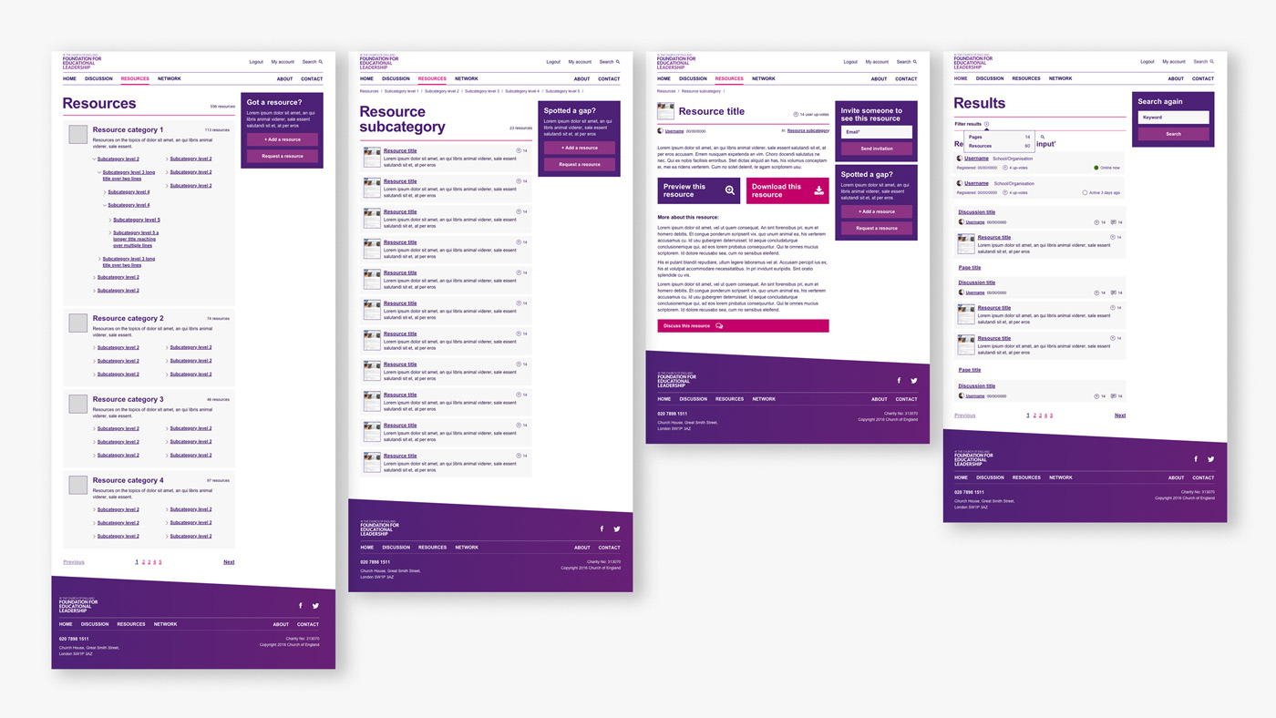 Page design and functionality updates