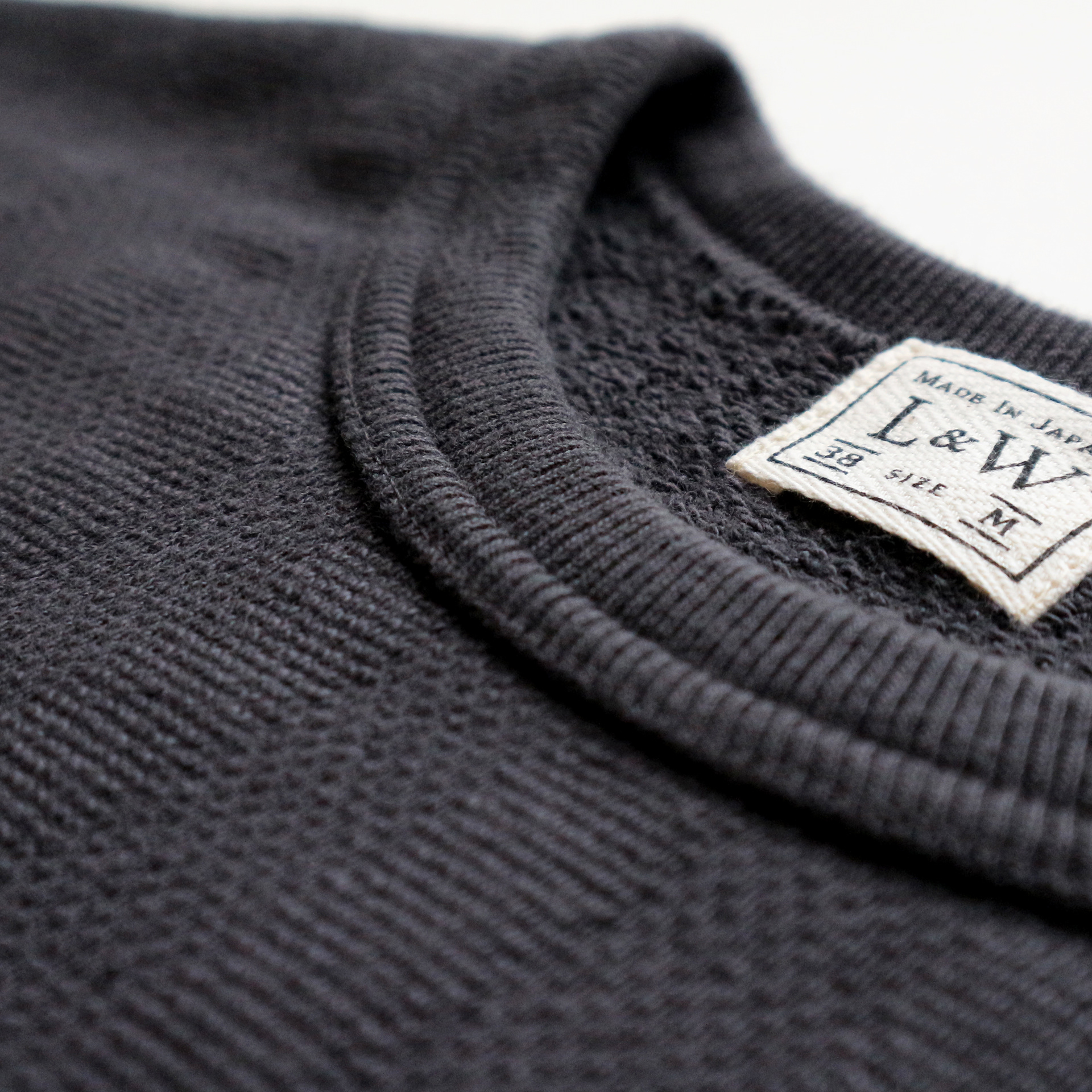 LRC1067 - VINTAGE JACQUARD KNIT CREWNECK SWEATSHIRT