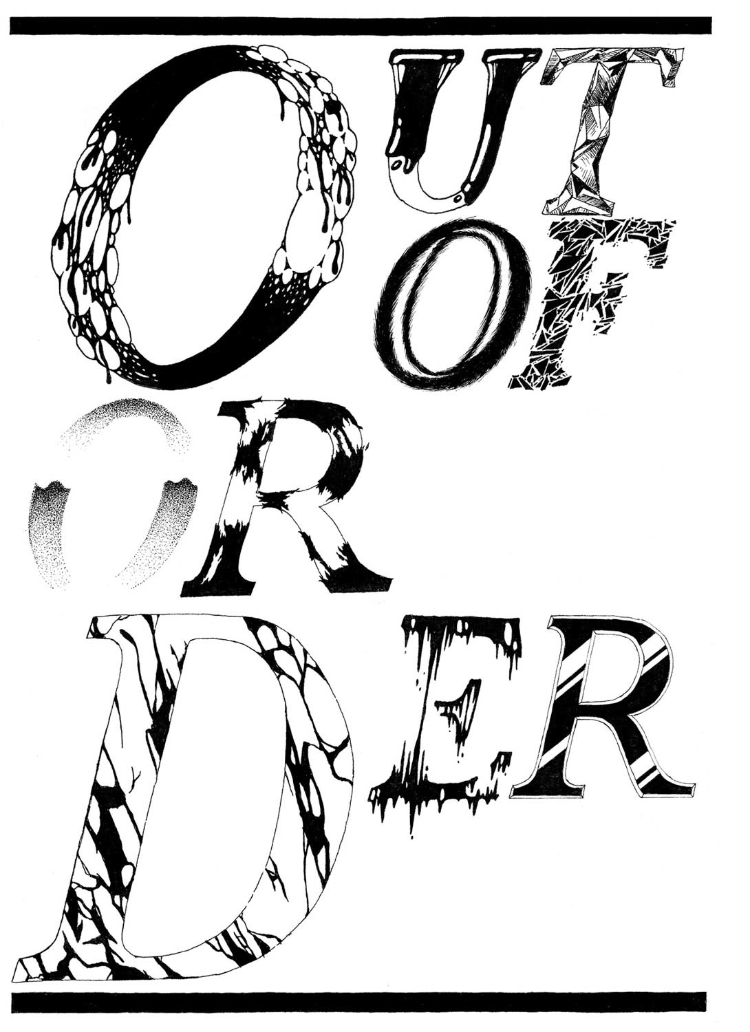 Lettering de l'illustration out of order