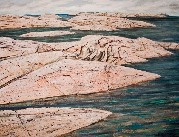 Outer Island Shoals, 2010 - 4' x 5', SOLD