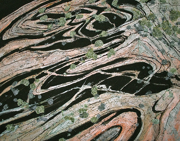 Gneiss Rhythms, 2014 - 48" X 60", Collection: Sudbury Art Gallery